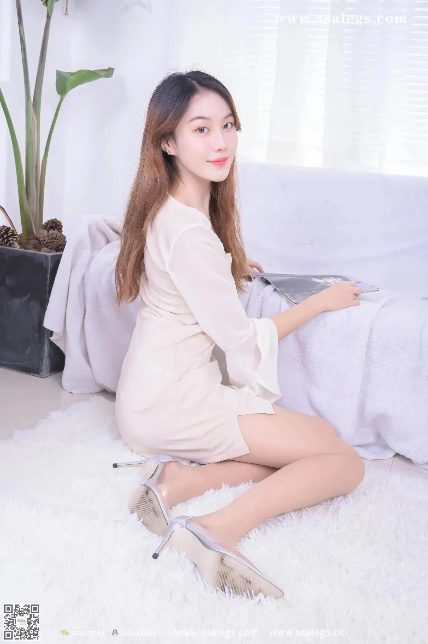 [SSA丝社]超清写真 NO.446 素素 简简单单的穿开裆丝袜(下) [81P]插图6